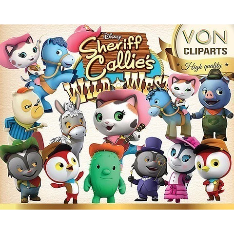 Kit Imprimible Sheriff Callie - 51 Clipart  22 Fondos