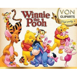 Kit Imprimible Winnie Pooh 3 - 36 Imagenes Png 