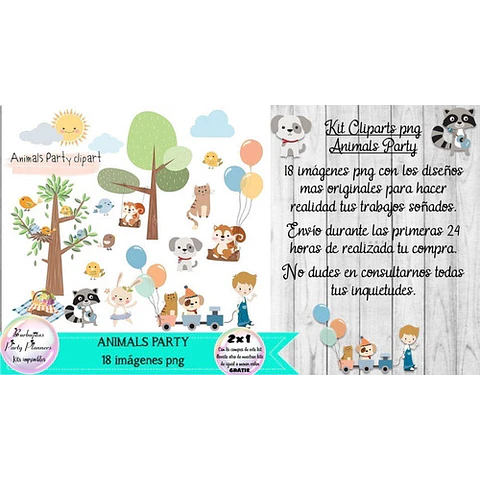 Cliparts Imagenes Png Animals Party Fiesta De Animales