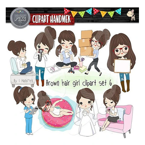Pack Imagenes Joven Adolescente Cabello Marron S6 + regalo A1