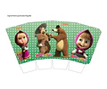 Kit Imprimible Candy Bar Masha Y El Oso El Mas Completo