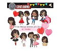 Pack Imagenes Tierna Morocha San Valentin Amor + Regalo A1