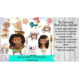 Cliparts Imagenes Png Moana Disney Watercolor Acuarela