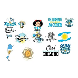15 Vectores  Argentinas : Vinilos Sublimacion