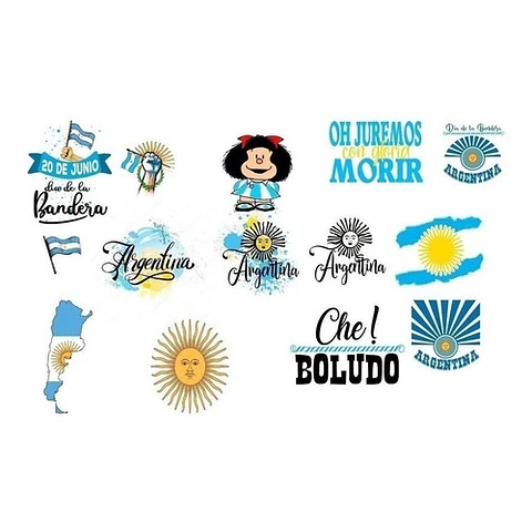 15 Vectores  Argentinas : Vinilos Sublimacion