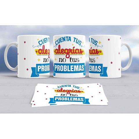 Diseños Plantillas Tazas Frases Motivación Sublimación M1