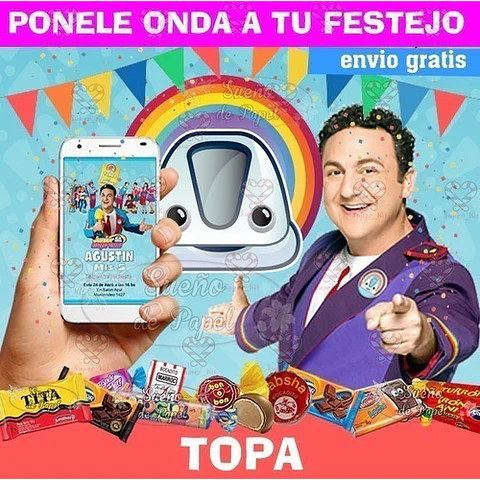 Kit Imprimible Topa Junior Express Editable