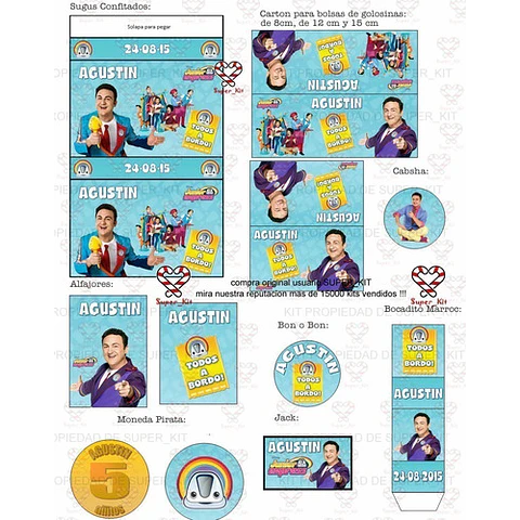 Kit Imprimible Topa Junior Express Editable