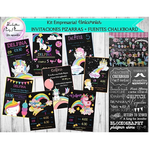 Kit Pack Empresarial Unicornios Mega Completo - Unico