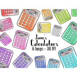 Cliparts Imagenes Png Calculadoras Pasteles Acuarelas Jk11