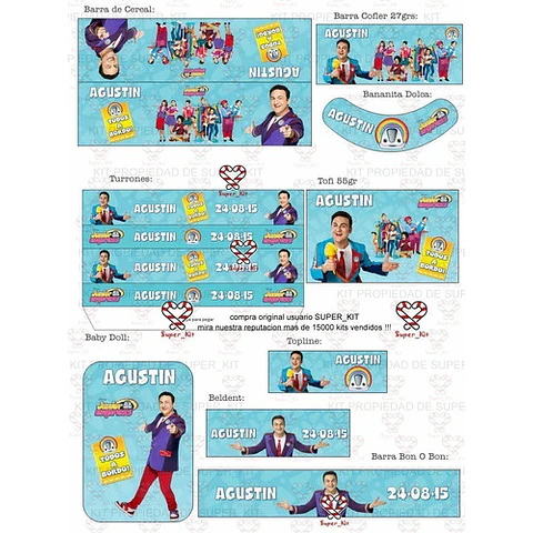 Kit Imprimible Topa Junior Express Editable