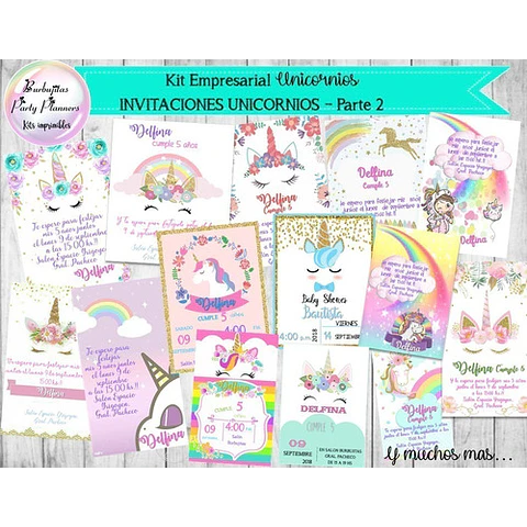 Kit Pack Empresarial Unicornios Mega Completo - Unico