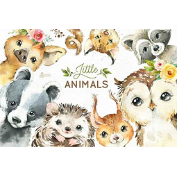 Cliparts Png Animales Del Bosque Acuarela Watercolor O21