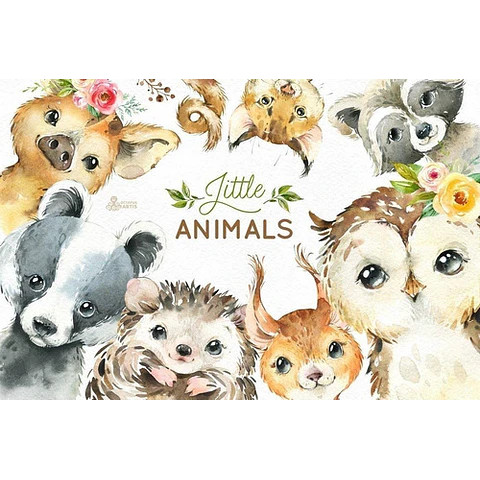 Cliparts Png Animales Del Bosque Acuarela Watercolor O21