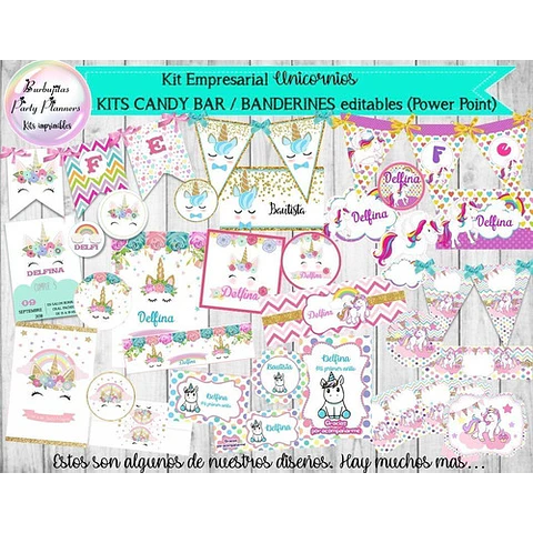 Kit Pack Empresarial Unicornios Mega Completo - Unico