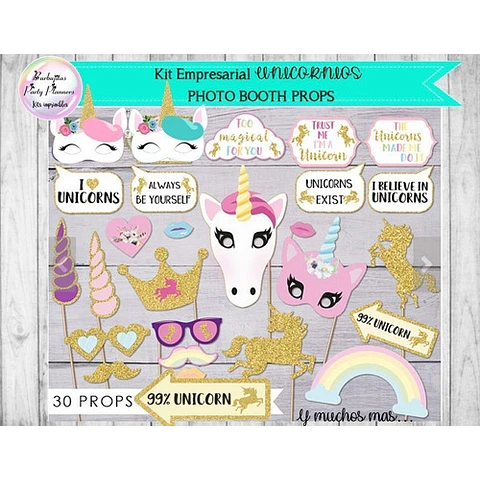 Kit Pack Empresarial Unicornios Mega Completo - Unico