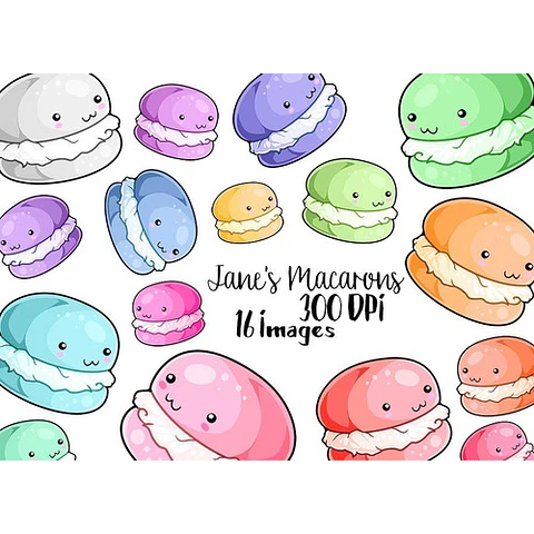 Cliparts Imagenes Png Macarons De Colores Pasteles Jk36