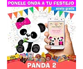 Kit Imprimible Osito Panda Mod 2 Editable