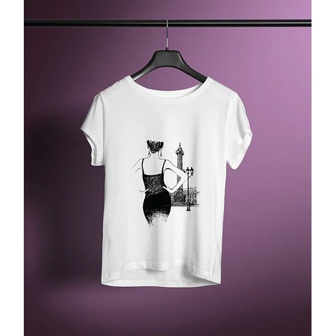 Plantillas Diseños Remeras Mujer P/ Sublimación Mockups M12