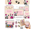 Kit Imprimible Osito Panda Mod 2 Editable