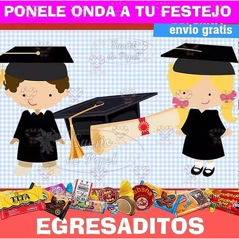 Kit Imprimible Egresados Jardin Egresaditos Editable