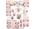 Kit Imprimible Osito Panda Mod 2 Editable