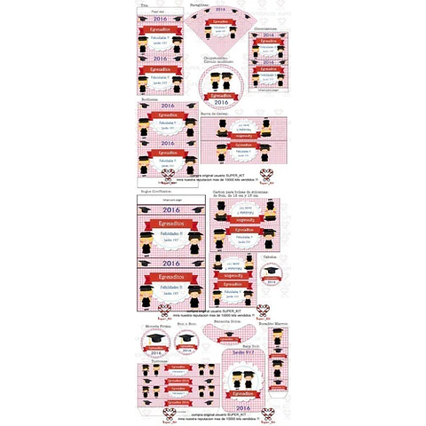 Kit Imprimible Egresados Jardin Egresaditos Editable