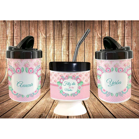 Plantillas Sublimación Tazas Set De Mate - Día De La Madre