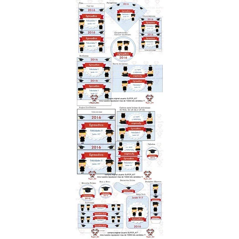 Kit Imprimible Egresados Jardin Egresaditos Editable