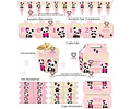 Kit Imprimible Osito Panda Mod 2 Editable