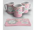 Plantillas Sublimación Tazas Set De Mate - Día De La Madre