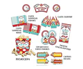 Kit Imprimible Candy Bar Circo Vintage El Mas Completo