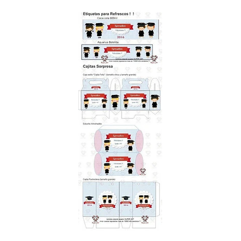 Kit Imprimible Egresados Jardin Egresaditos Editable