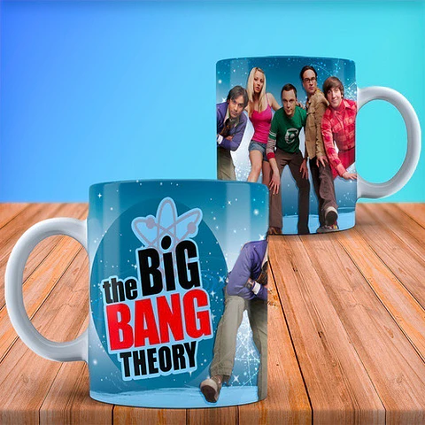 Diseños Plantillas Tazas The Big Bang Theory Sublimación M3
