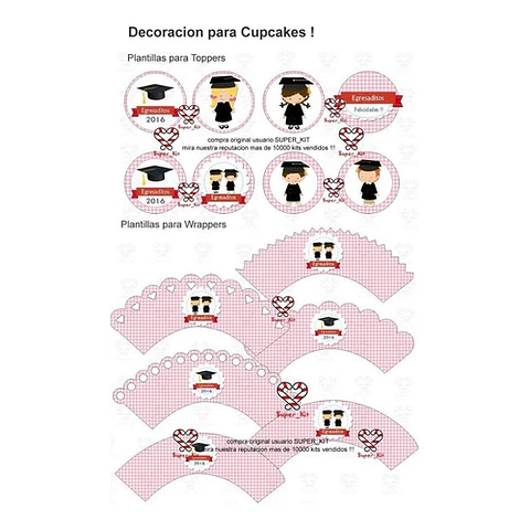 Kit Imprimible Egresados Jardin Egresaditos Editable