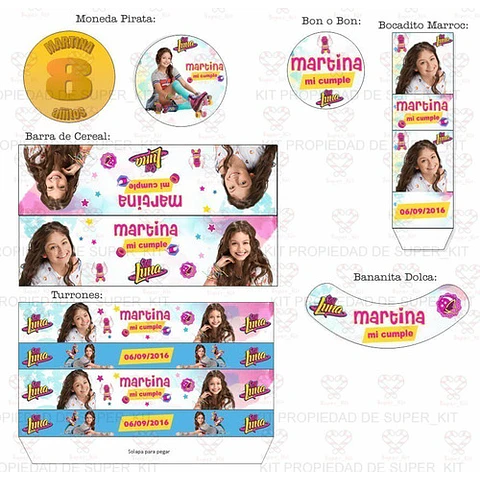 Kit Imprimible Soy Luna Editable