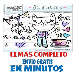 Pack Imágenes Hd Clipart Adorable Gatito De Pie Caperuza