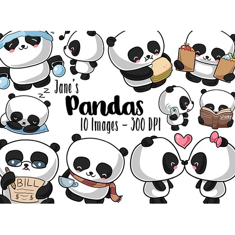 Cliparts Imagenes Png Pandas Panditas Jk41