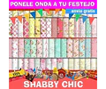 Kit Imprimible Shabby Chic Pack De Fondos