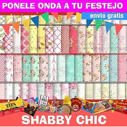 Kit Imprimible Shabby Chic Pack De Fondos