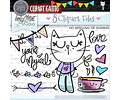 Pack Imágenes Hd Clipart Adorable Gatito De Pie Caperuza