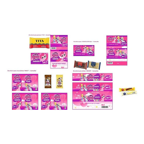 Kit Imprimible Candy Bar My Little Pony El Mas Completo