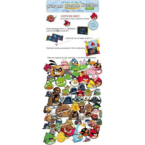Kit Imprimible Angry Birds Angry Birds Space Y Star Wars