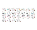 Plantillas Sublimación Almohadón Bebé Unicornios / Edit Ppt