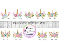 Unicornios Ojitos Dormidos Mod. 3 - Kit Imprimibles