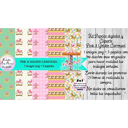 Papeles Y Clipart Png Carrousel Carrusel Kit Imprimible