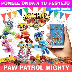 Kit Imprimible Paw Patrol Mighty Pups Patrulla Canina