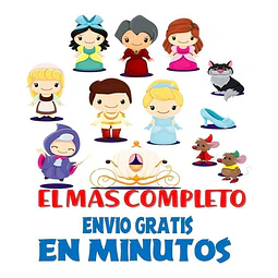 Pack Imágenes Hd Clipart Cenicienta + Vectores + Regalo
