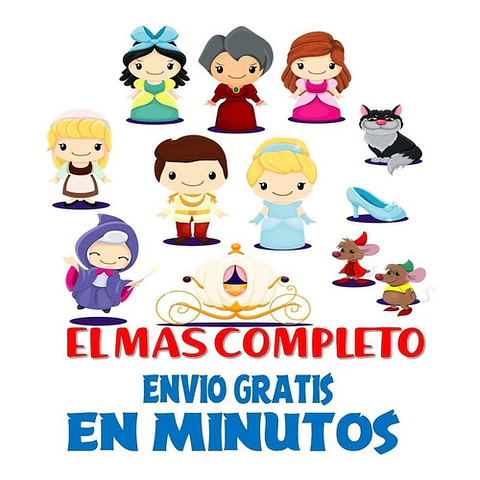 Pack Imágenes Hd Clipart Cenicienta + Vectores + Regalo