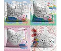 Plantillas Almohadones Tazas Colorear Dia Del Niño Infantil
